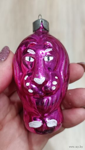 Елочные игрушки, стекло, лев
