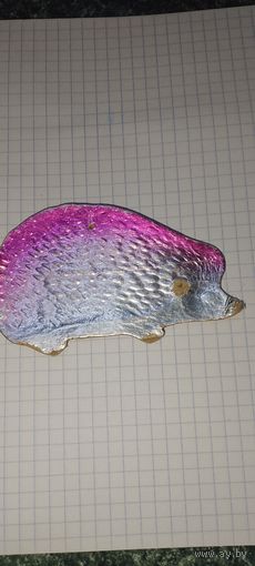 Новогодняя игрушка ежик картон