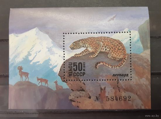 СССР. 1985 год. Фауна (чистый блок)