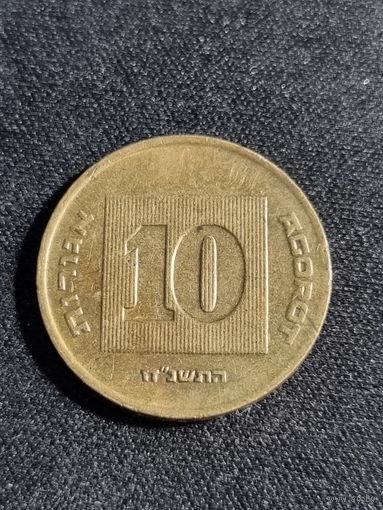 Израиль 10 агорот 1998