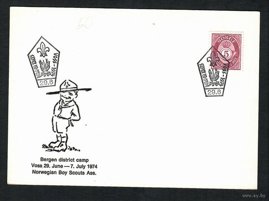 Норвегия. 1970. 50 лет скаутскому движению (5)