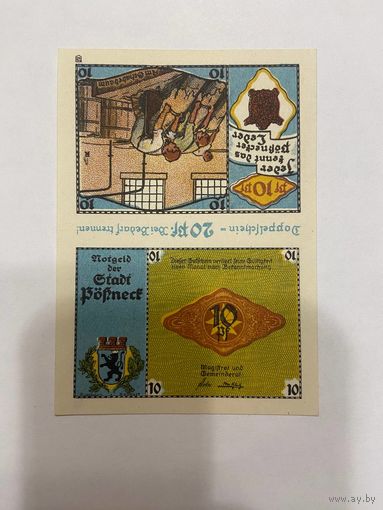 Нотгельд 20 пфеннигов 1921 год. Буфнех. Веймарская республика - 2201