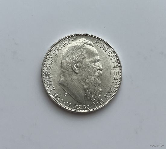 БАВАРИЯ  2 марки 1911 г.