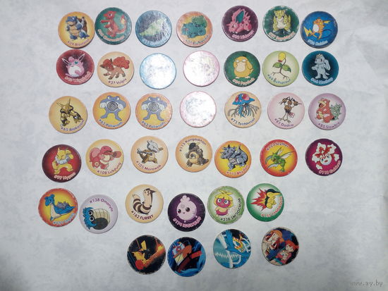 Фишки покемон Pokemon 2000 38штук