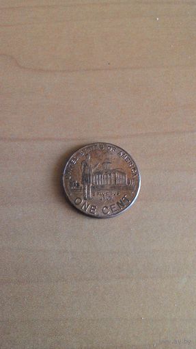 США, 1 цент 2009. 200 лет со дня рождения Авраама Линкольна - Карьера в Иллинойсе. Двор D.