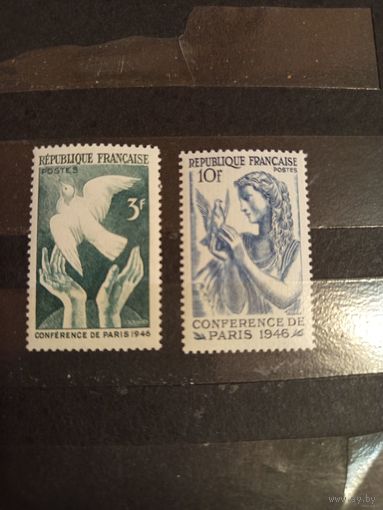 1946 Франция фауна птицы полная серия чистая клей MNH** (3-4)