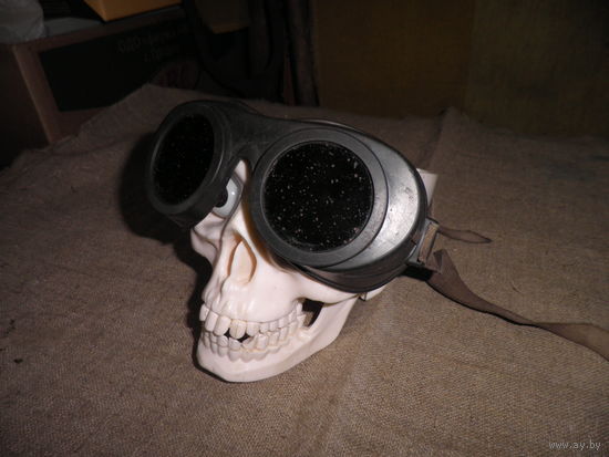 Очки сварщика,инсталляция из СССР.С рубля.