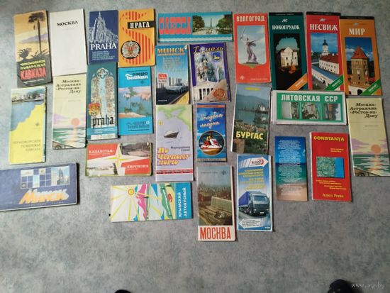 Карты буклеты СССР ЧССР 1980-2005