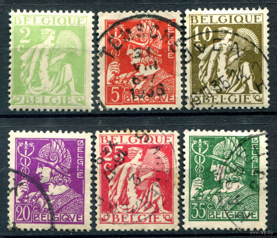 Бельгия - 1932г. - сельское хозяйство и торговля - 6 марок - полная серия, гашёные, MH [Mi 326-331]. #2-Be-30-B-1