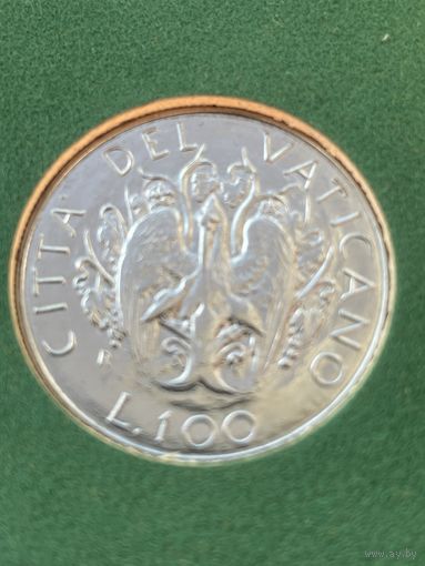 Ватикан 100 лир 1989 г ( из набора)