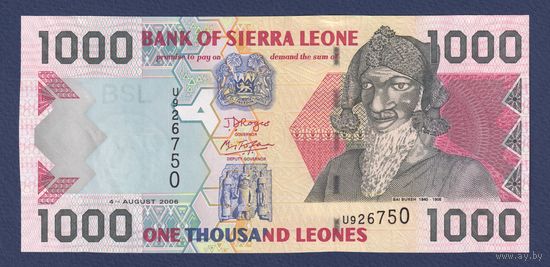 Сьерра-Леоне, 1000 леоне 2006 г., P-24c, UNC