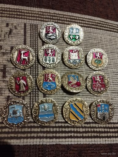 Гербы " Золотое кольцо".