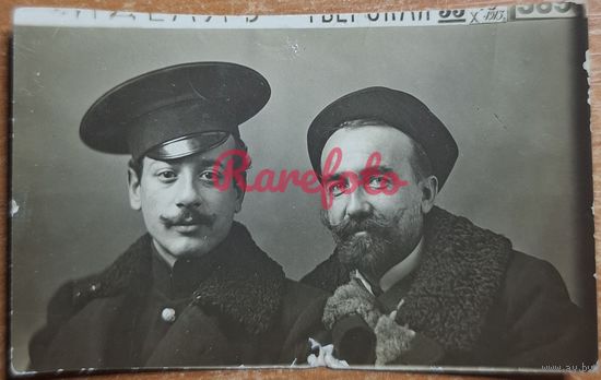 1913 Два приятеля типажи ретро студийное фото