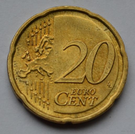 Германия, 20 евроцентов 2010 г. F