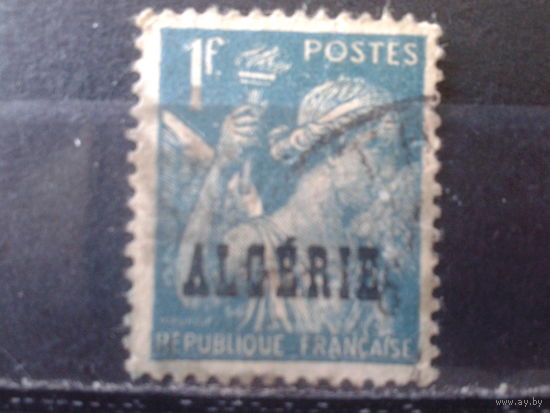 Алжир, колония Франции 1924 Надпечатка 1фр