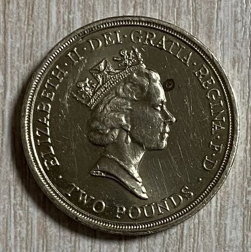 Великобритания 2 фунта pounds 1995 "50 лет победе во Второй Мировой Войне"