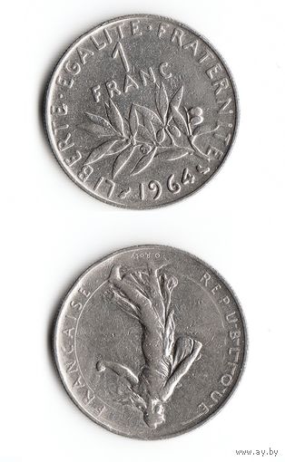 1 франк Франция 1964 год