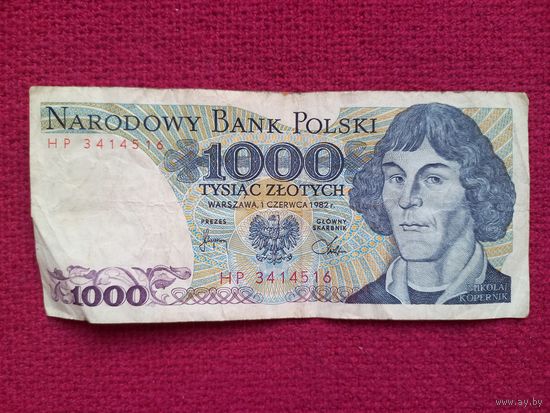 Польша 1000 злотых 1982 г. HP 3414516