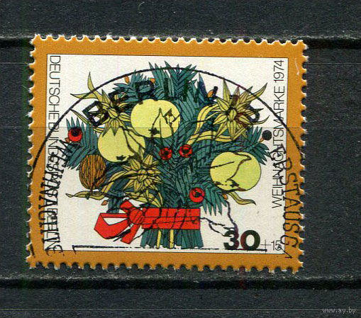 Западный Берлин - 1974 - Рождество - (со спецгашением) - [Mi. 481] - полная серия - 1 марка. Гашеная.  (LOT HB25)-T10P4