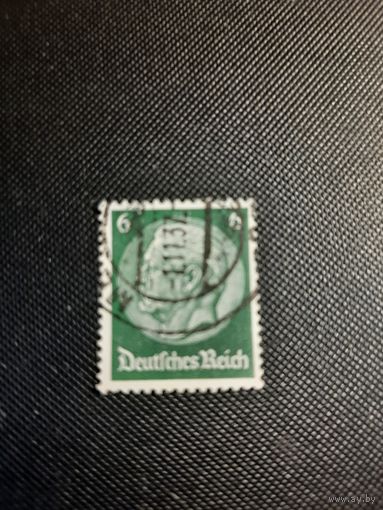Рейх. Гинденбург. 1933г. гашеная