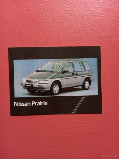 Календарик Nissan Prairie. 1992 г.