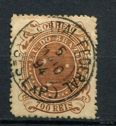 Бразилия - 1890/1894 - Южный Крест 700R (1894) - [Mi.92] - 1 марка. Гашеная.  (Лот 42AU)