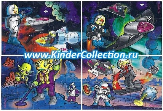 Космическая экспедиция. Пазлы киндер. Серия