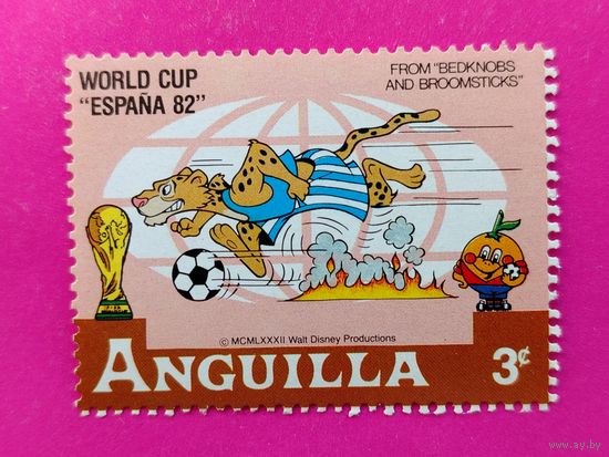 Ангуилла. Футбол. ( 1 марка ) 1982 года. 2-12.