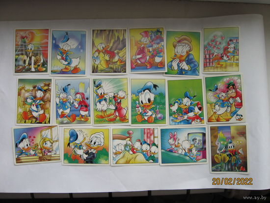 Наклейки PANINI Дональд Дак 1996г