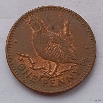 Гибралтар 1 пенни 2000 год, VF