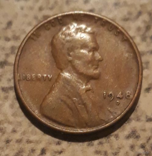 1 цент 1948 D США