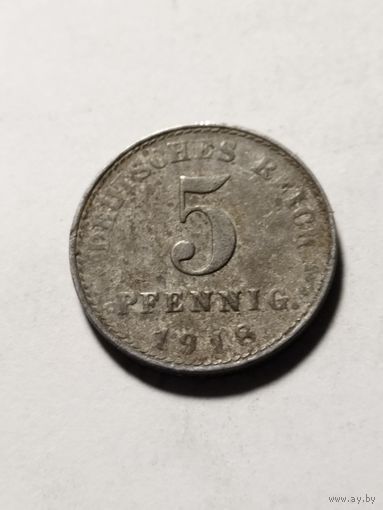 Германия 5 пфенинг 1918