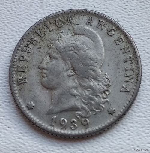 Аргентина 20 сентаво, 1939  8-11-3