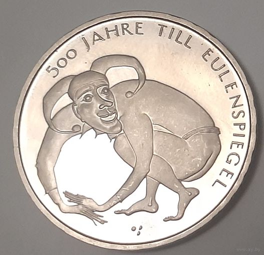 Германия 10 евро, 2011 (500 лет Тилю Уленшпигелю)