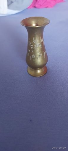 Вазочка латунь