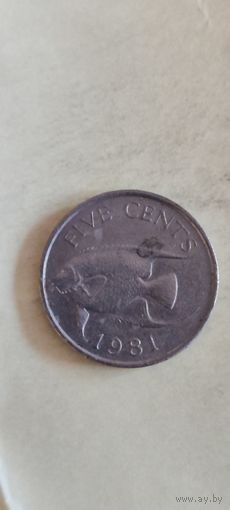 Бермуды 5 цент 1981