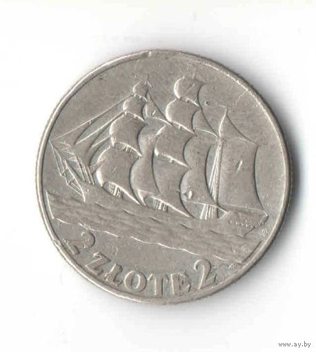 2 злотых 1936 Кораблик