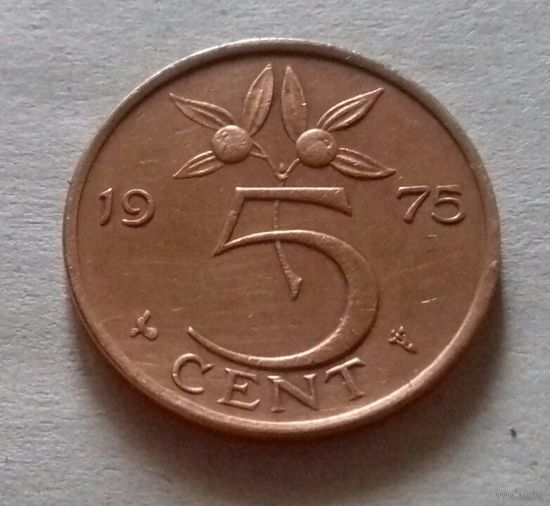 5 центов, Нидерланды  1975 г.