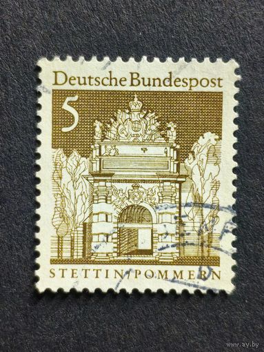 Германия 1966. Здания Германии 12 века. Берлинские ворота, Штеттин / Померания