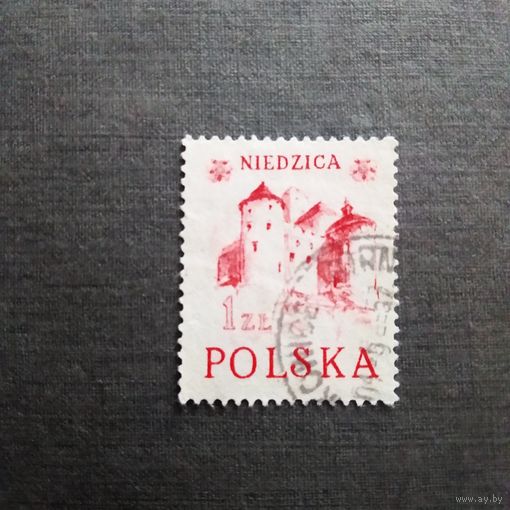 Марка Польша 1952 год Замок Недзица