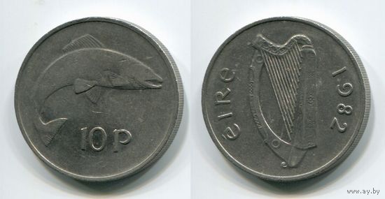 Ирландия. 10 пенсов (1982)