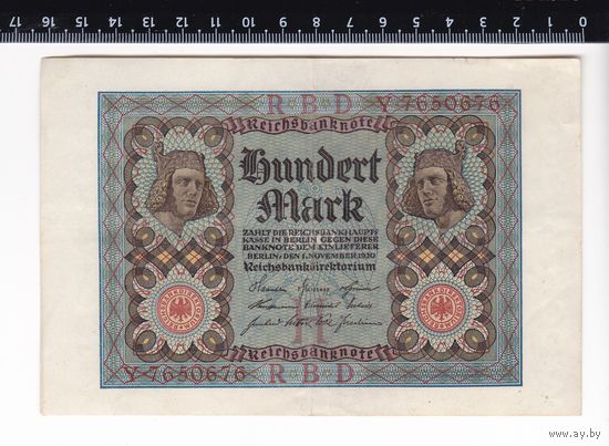 100 МАРОК 1920 ГЕРМАНИЯ ВЕЙМАР