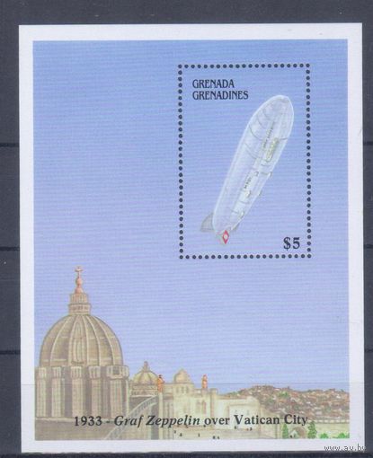 [1283] Гренада Гренадины 1988. Авиация.Дирижабль. БЛОК MNH