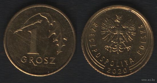 Польша y923 1 грош 2020 год (mw) (_alb2