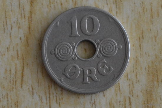 Дания 10 эре 1935 с 1 руб