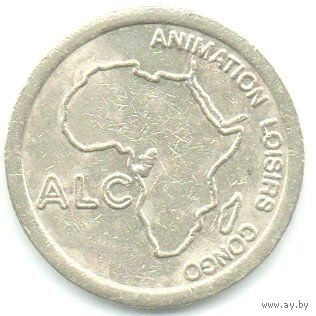 Токен Конго 100 франков.