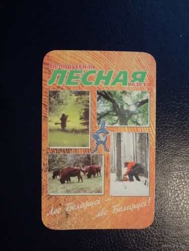 Календарик 2004 г. Белорусская Лесная газета.