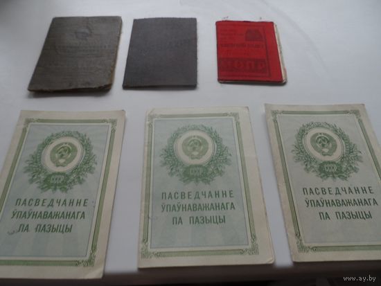 ВЛКСМ, МОПР, АСОАВИАХИМ, ПАЗЫКА 30гг на одного.
