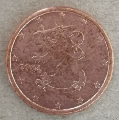 Финляндия1 евроцент, 2004 г., KM# 98