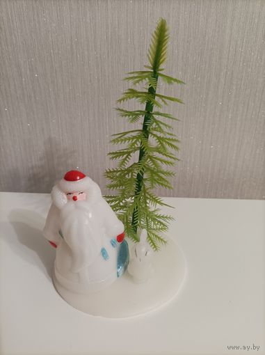 Игрушка СССР, дед мороз, елка